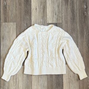 Adyson Parker Cable Knit Sweater - Cream